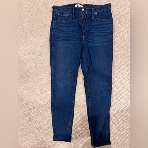 Madewell 10” high rise skinny jeans